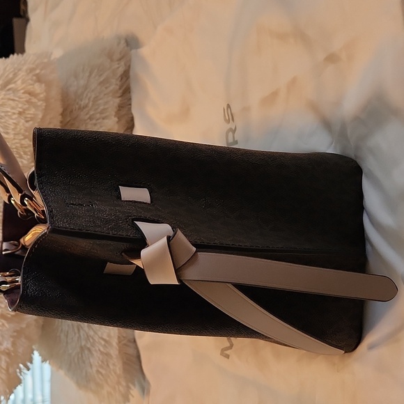 Michael Kors Large Hamilton Legacy Logo Belted Satchel- Pink & Brown NWT $628 - Picture 5 of 11